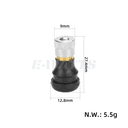 Valve tubeless droite PVR40 dimensions