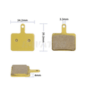 Plaquettes de frein métalliques 34mm dimensions