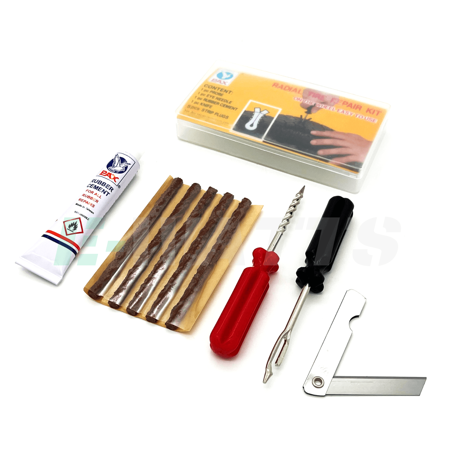 Kit réparation pneu tubeless