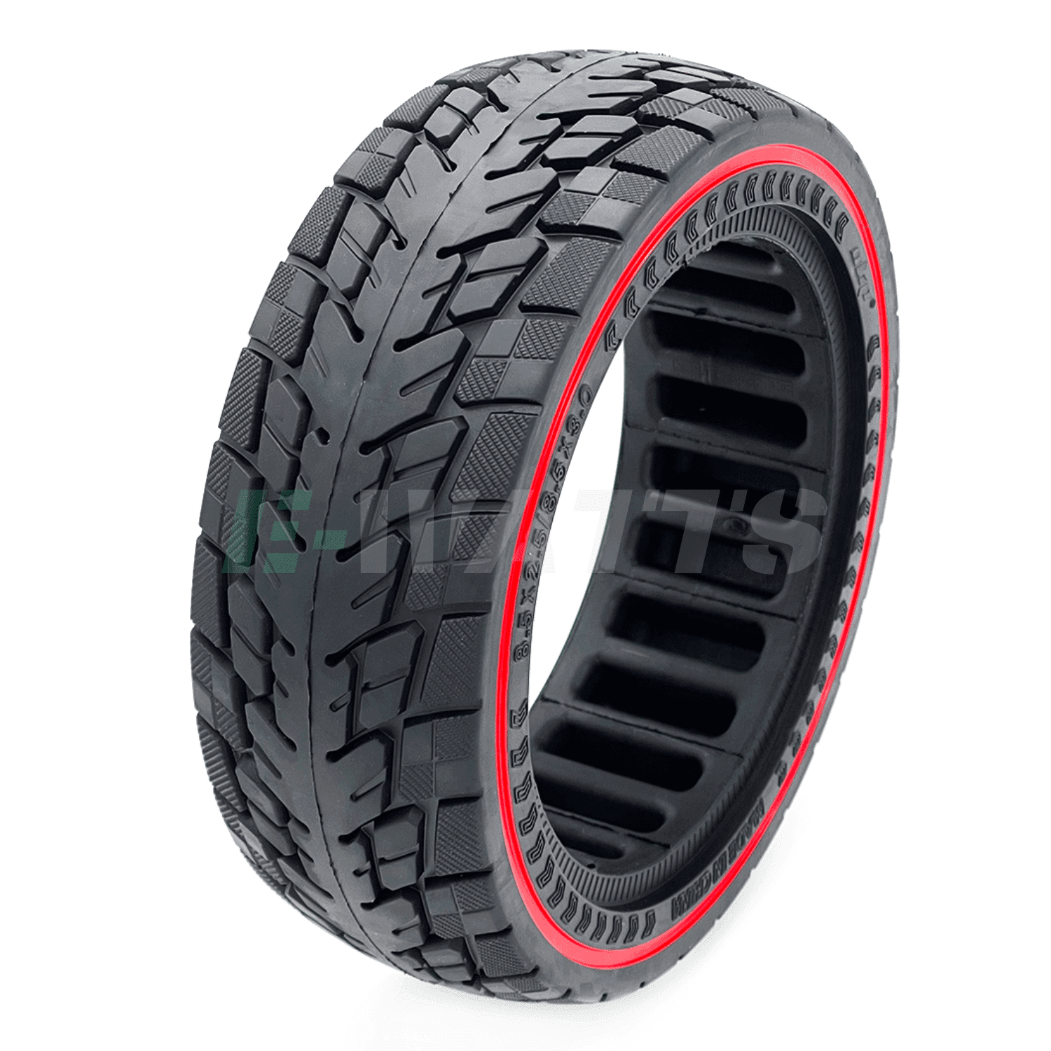 Pneu plein Dualtron Mini Noir et Rouge