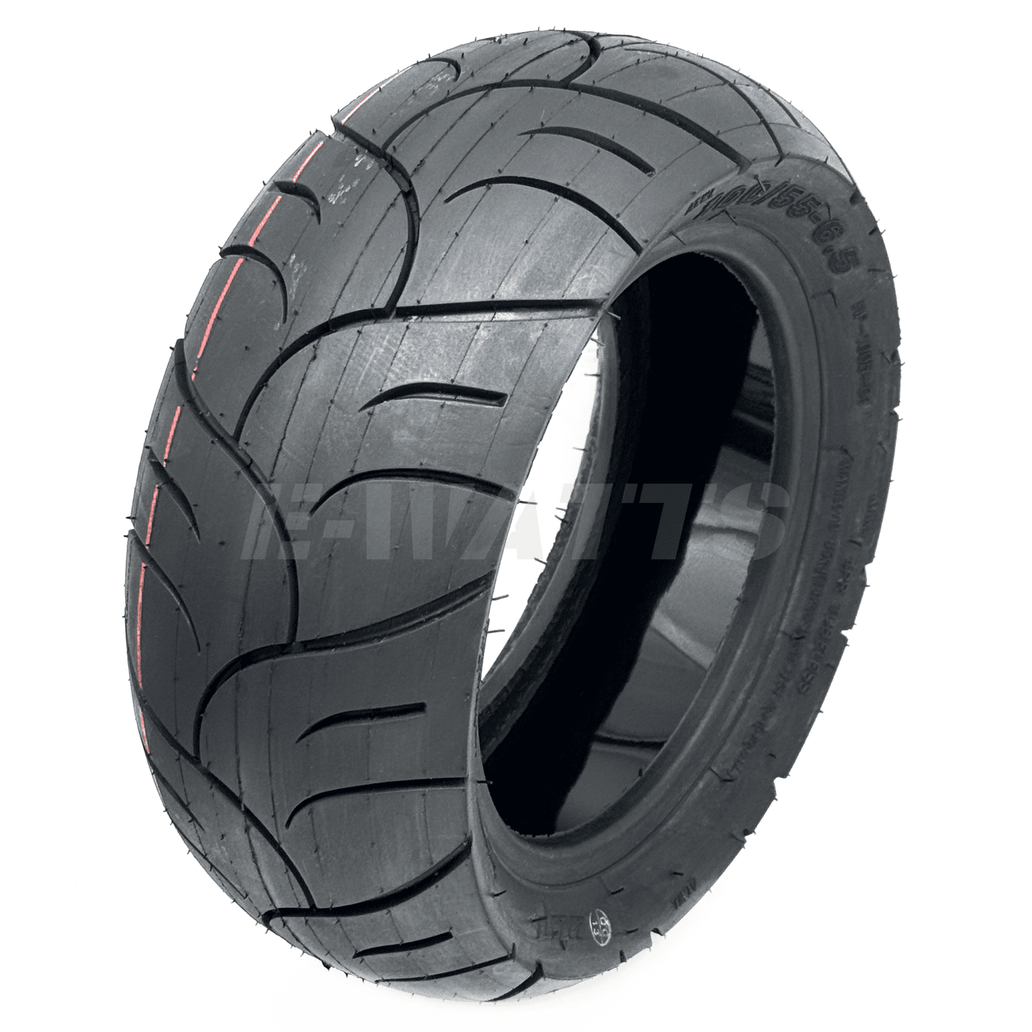 Pneu route 100/55-6.5 avec gel anti crevaison