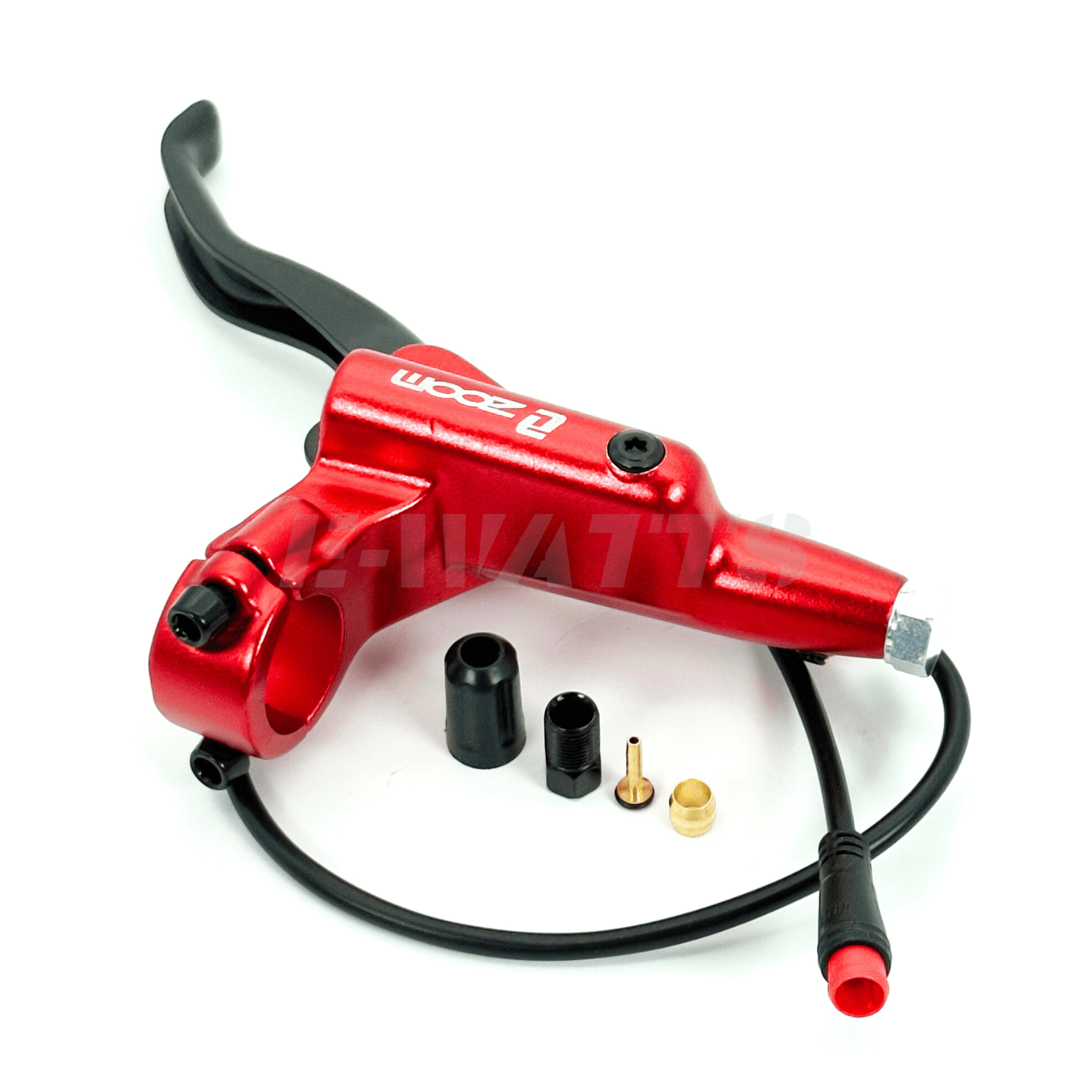 Poignée de frein hydraulique Zoom gauche rouge